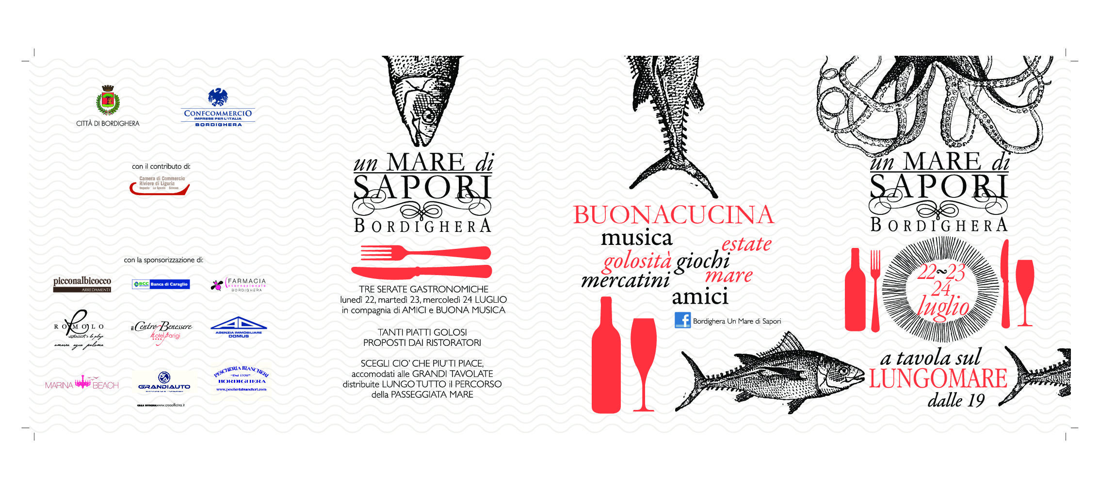 Un Mare di Sapori, a Bordighera torna con la 6a edizione la festa del buon cibo e del divertimento