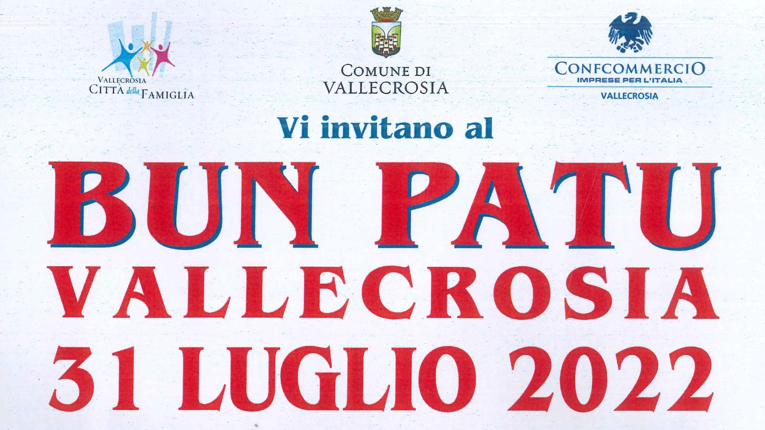 Domenica 31 luglio a Vallecrosia torna il “Bun Patu”, con le grandi occasioni in strada dalle 8 alle 20