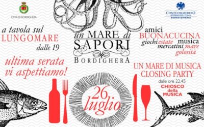 Stasera ultimo imperdibile appuntamento con Bordighera Un Mare di Sapori