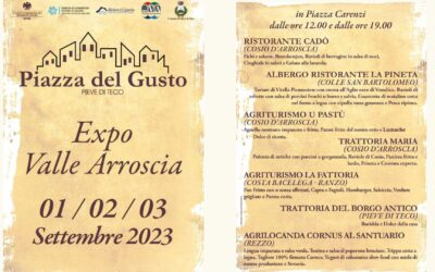 Expo Valle Arroscia: torna la Piazza del Gusto con i ristoratori Confcommercio